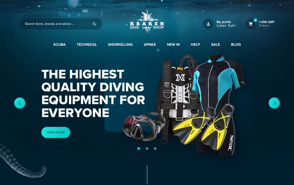 Kraken — diving e-shop