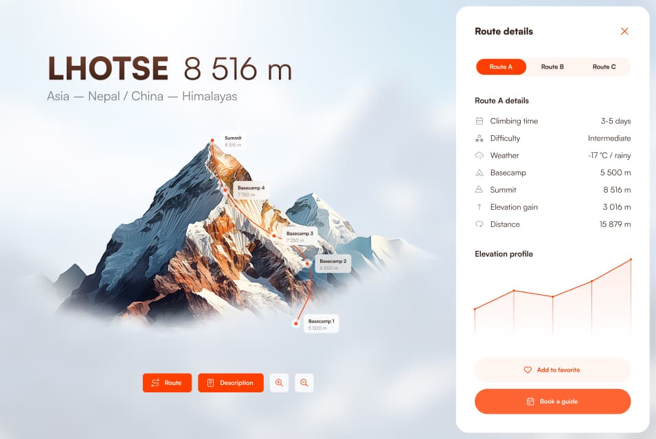 Lhotse trail app