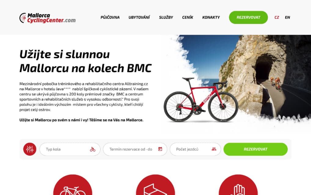 Mallorca rental — website
