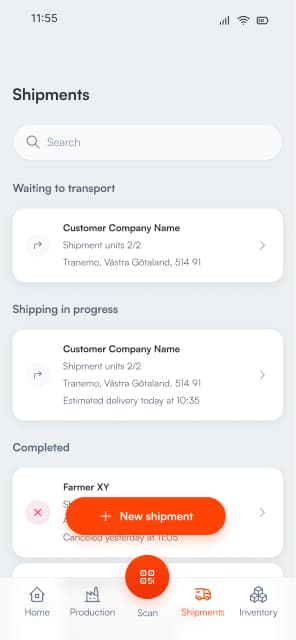 Store logistics app