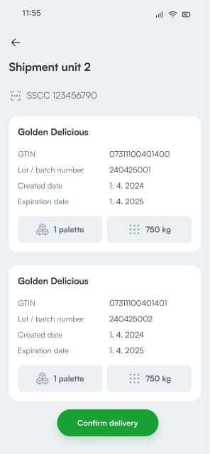 Store logistics app