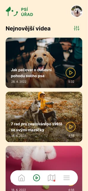 Dog wellbeing app